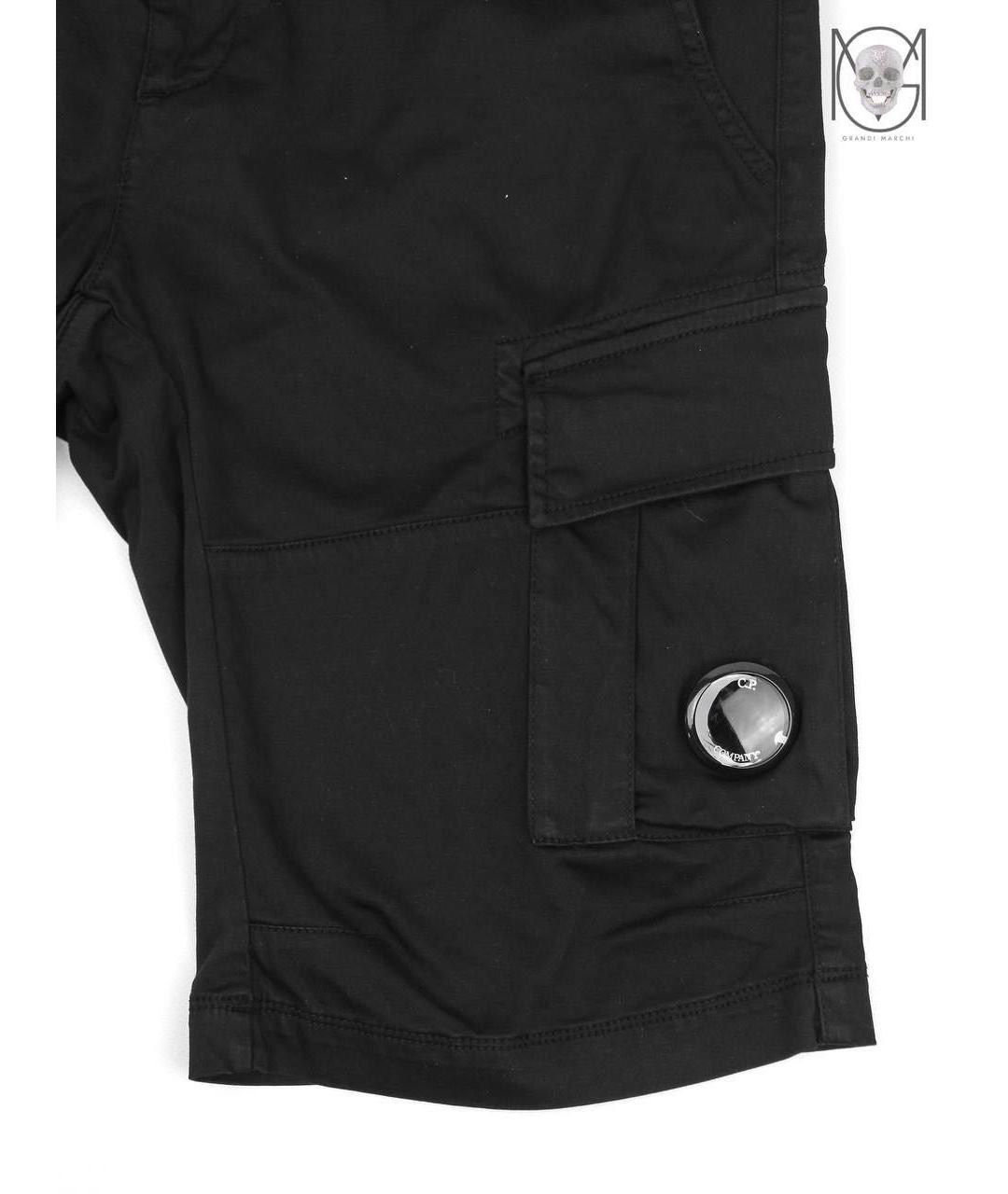 CP COMPANY Черные хлопковые шорты, фото 4