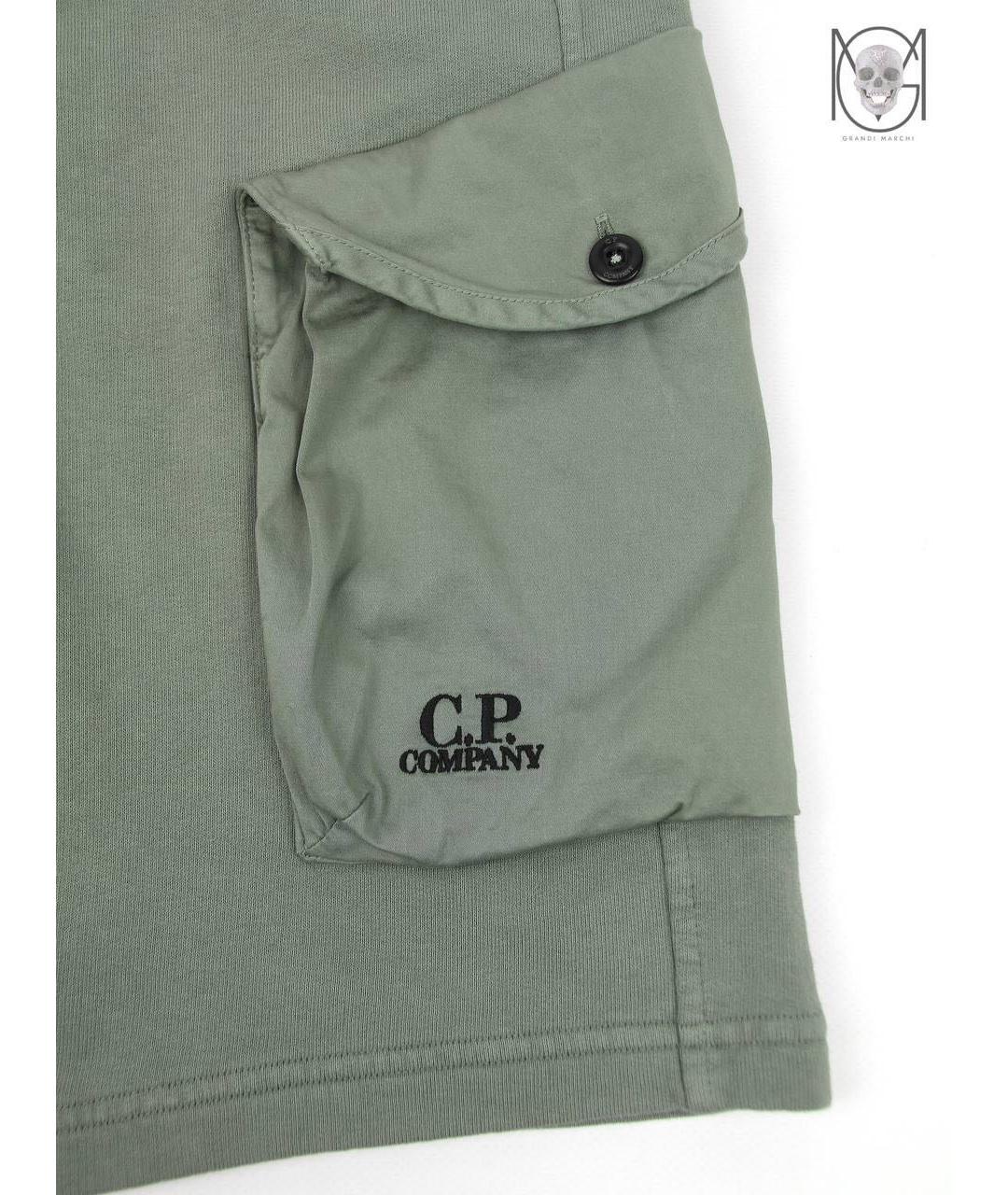 CP COMPANY Хаки хлопковые шорты, фото 4