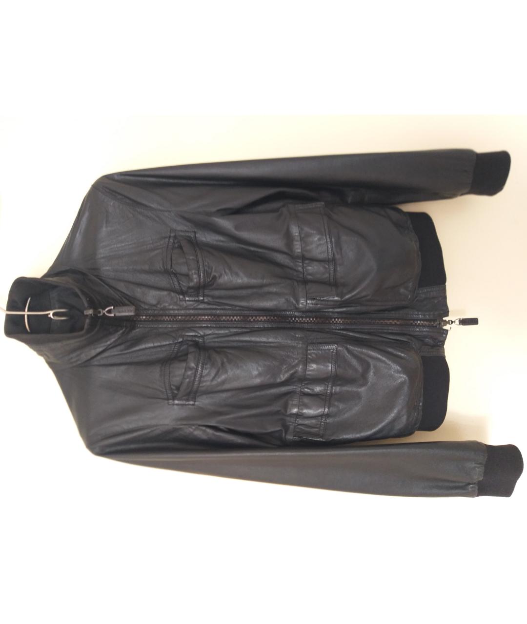BALLY Черная кожаная куртка, фото 9