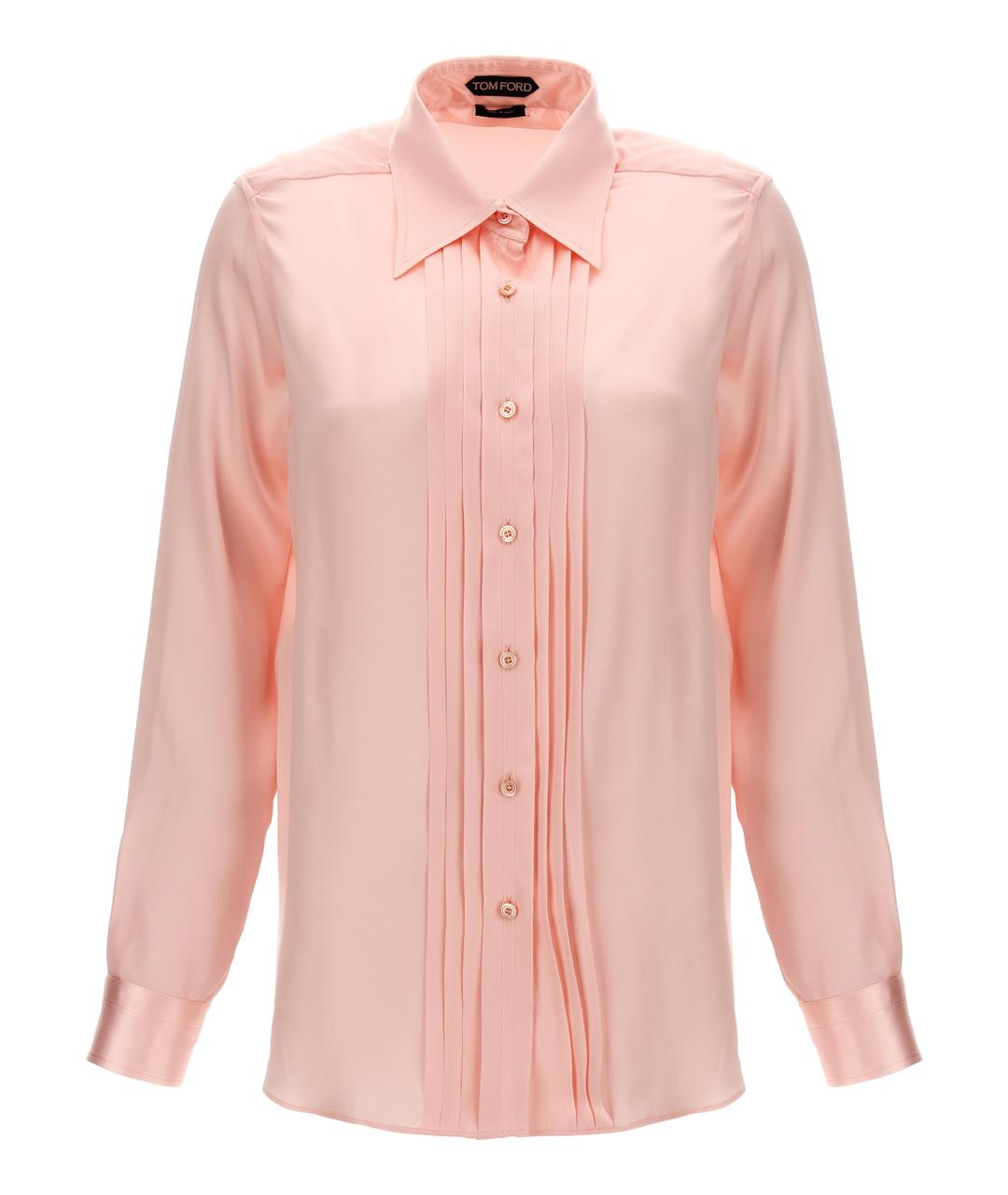 TOM FORD Розовая шелковая блузы, фото 1