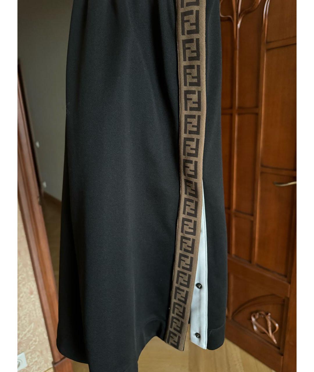 FENDI KIDS Черные полиэстеровые детские шорты, фото 4