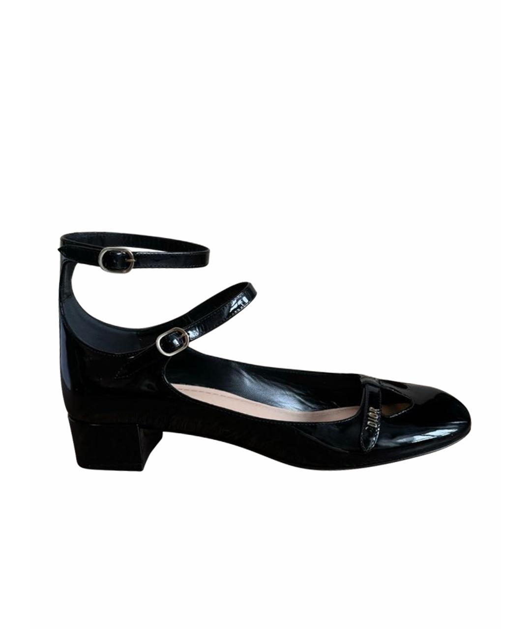 CHRISTIAN DIOR PRE-OWNED Черные туфли из лакированной кожи, фото 1