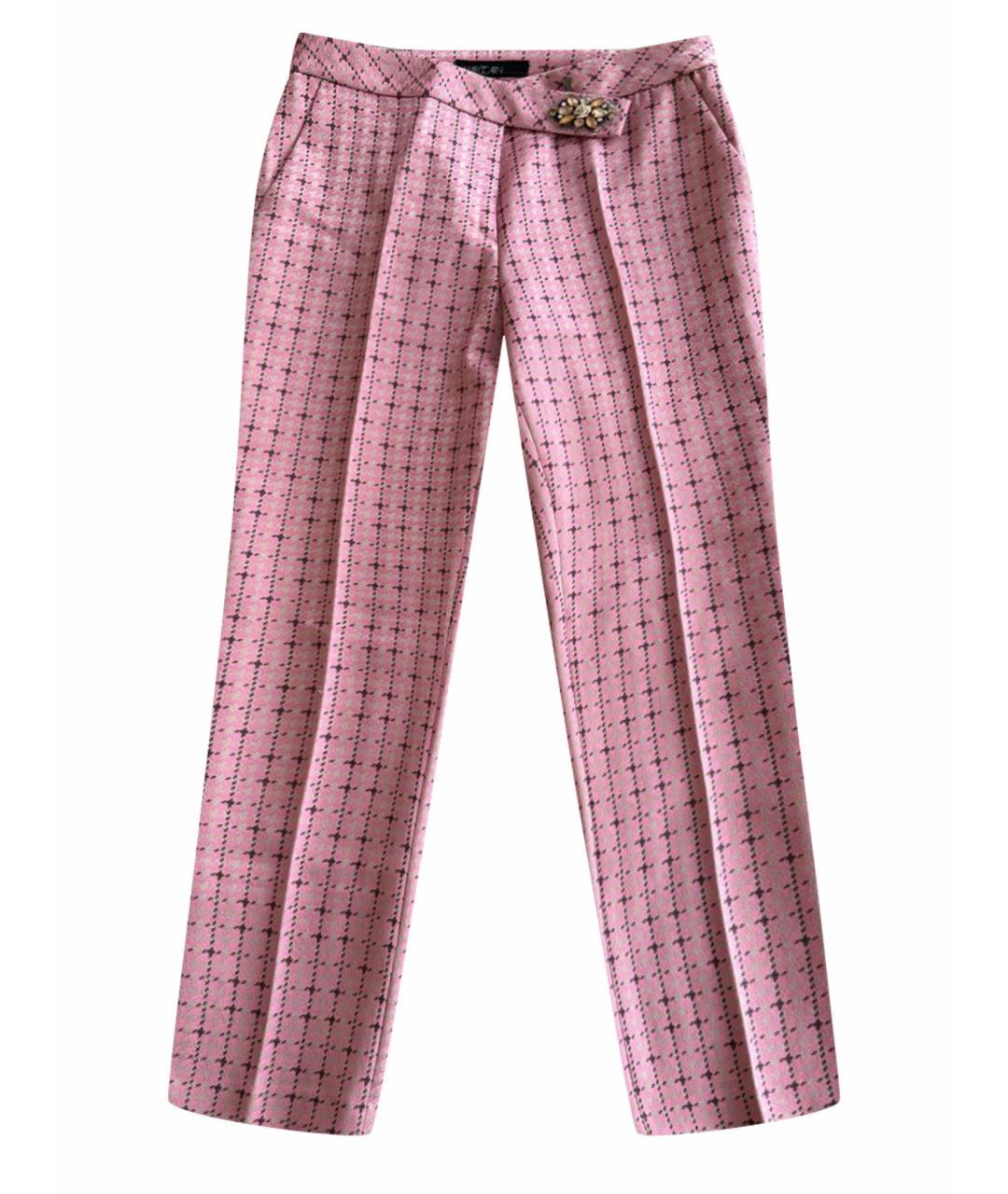 MARC CAIN Розовые полиэстеровые брюки узкие, фото 1
