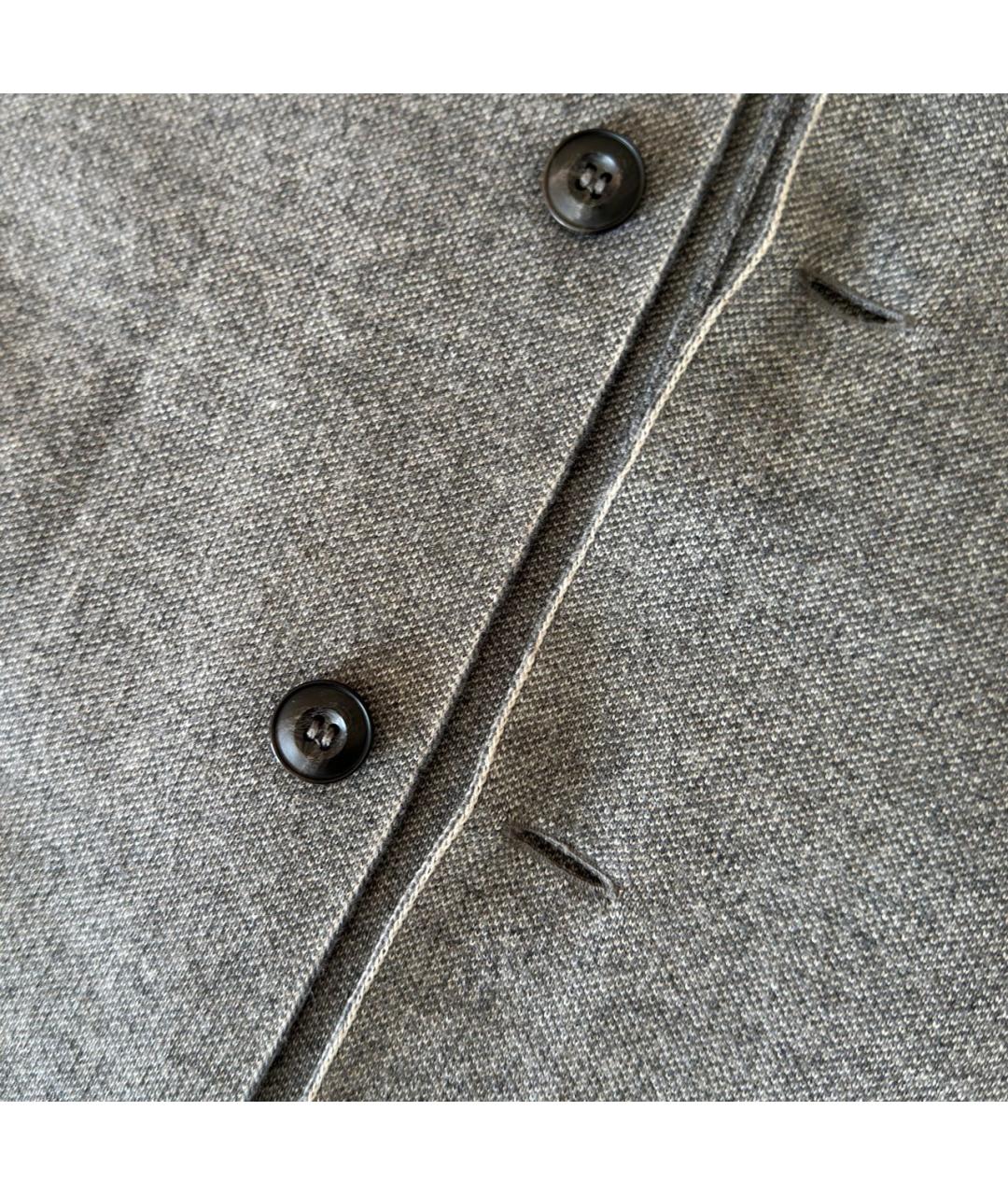 FALCONERI Серый кашемировый жакет/пиджак, фото 4