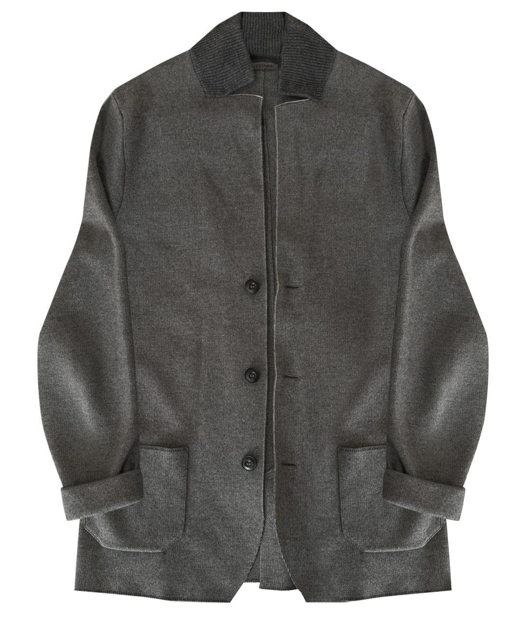 FALCONERI Серый кашемировый жакет/пиджак, фото 1
