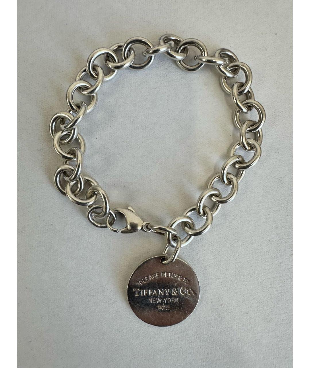TIFFANY&CO Серебрянный серебряный браслет, фото 5
