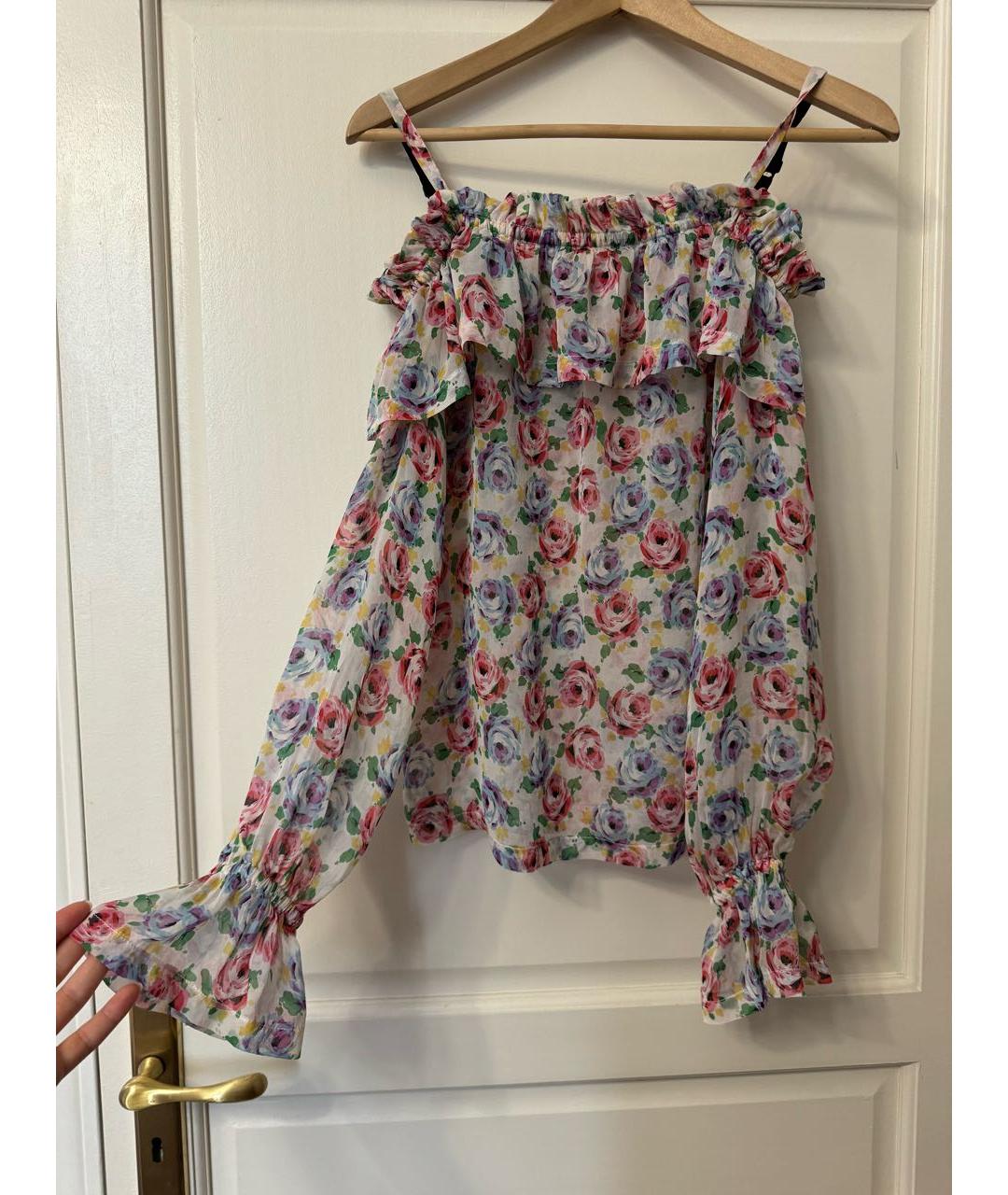 DOLCE&GABBANA Мульти шелковая блузы, фото 5