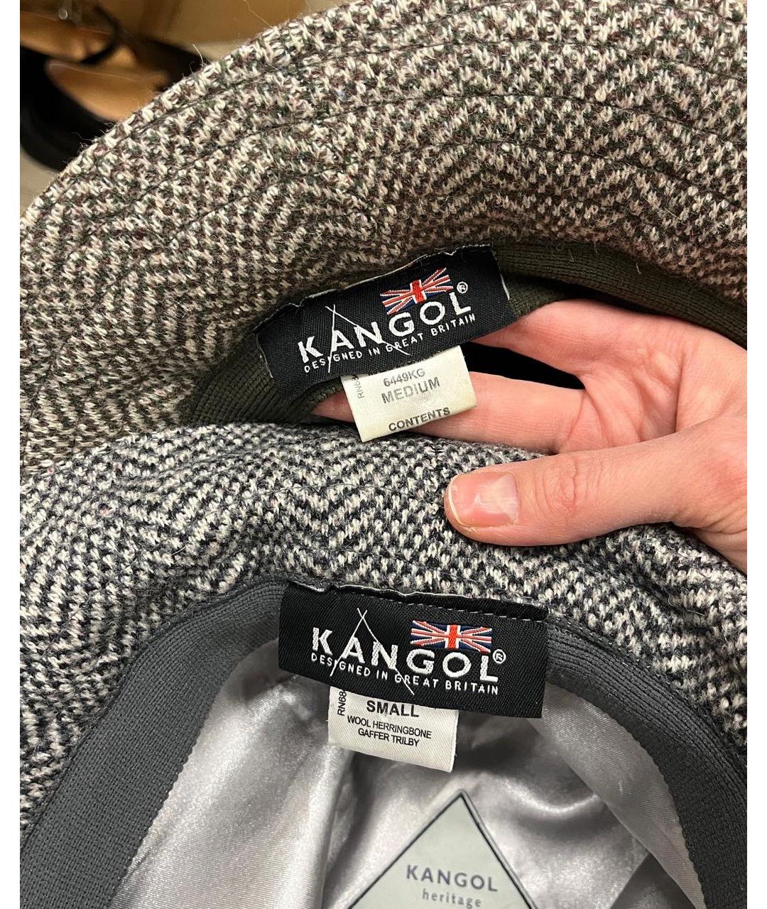 Kangol Коричневая шерстяная шляпа, фото 4