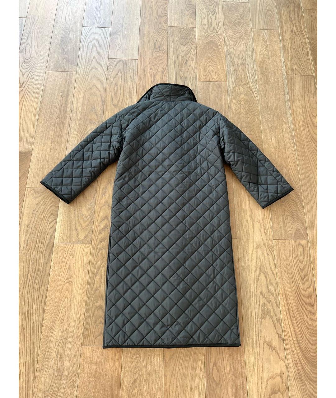 TOTEME Черное полиэстеровое пальто, фото 2