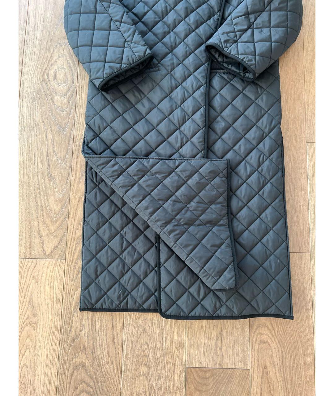 TOTEME Черное полиэстеровое пальто, фото 6