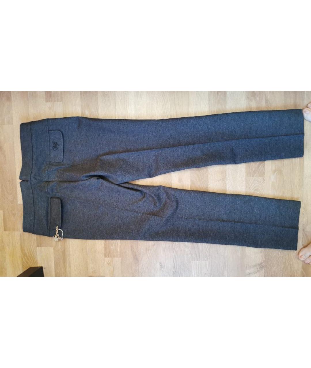 VDP Серые вискозные брюки узкие, фото 2