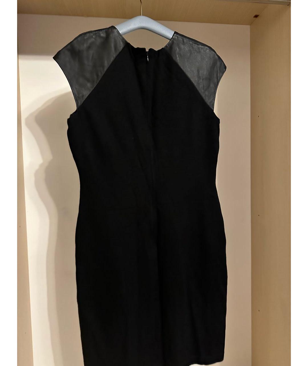 RALPH LAUREN Черное вискозное повседневное платье, фото 2