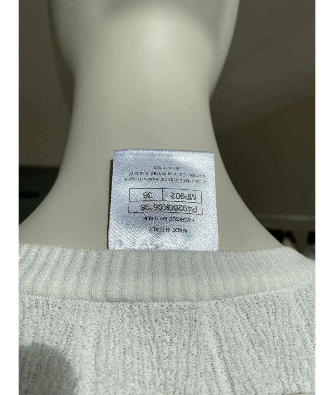 CHANEL PRE-OWNED Белый хлопковый джемпер / свитер, фото 3