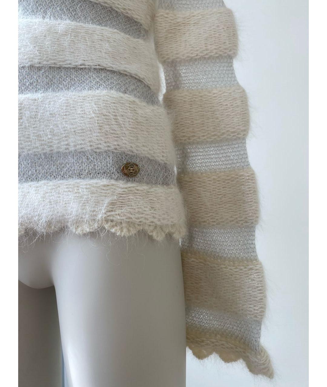 CHANEL PRE-OWNED Белый джемпер / свитер, фото 5