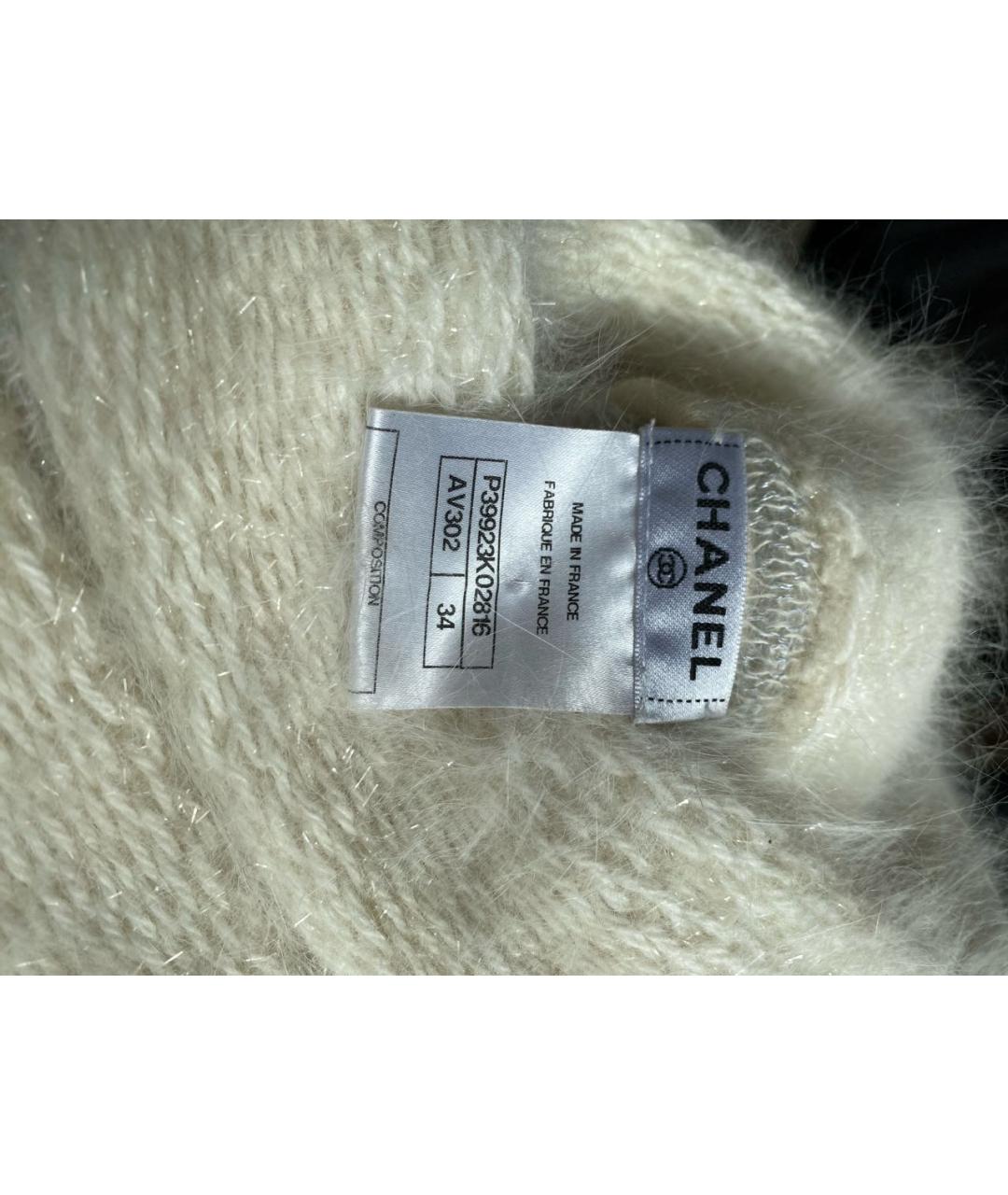CHANEL PRE-OWNED Белый джемпер / свитер, фото 3