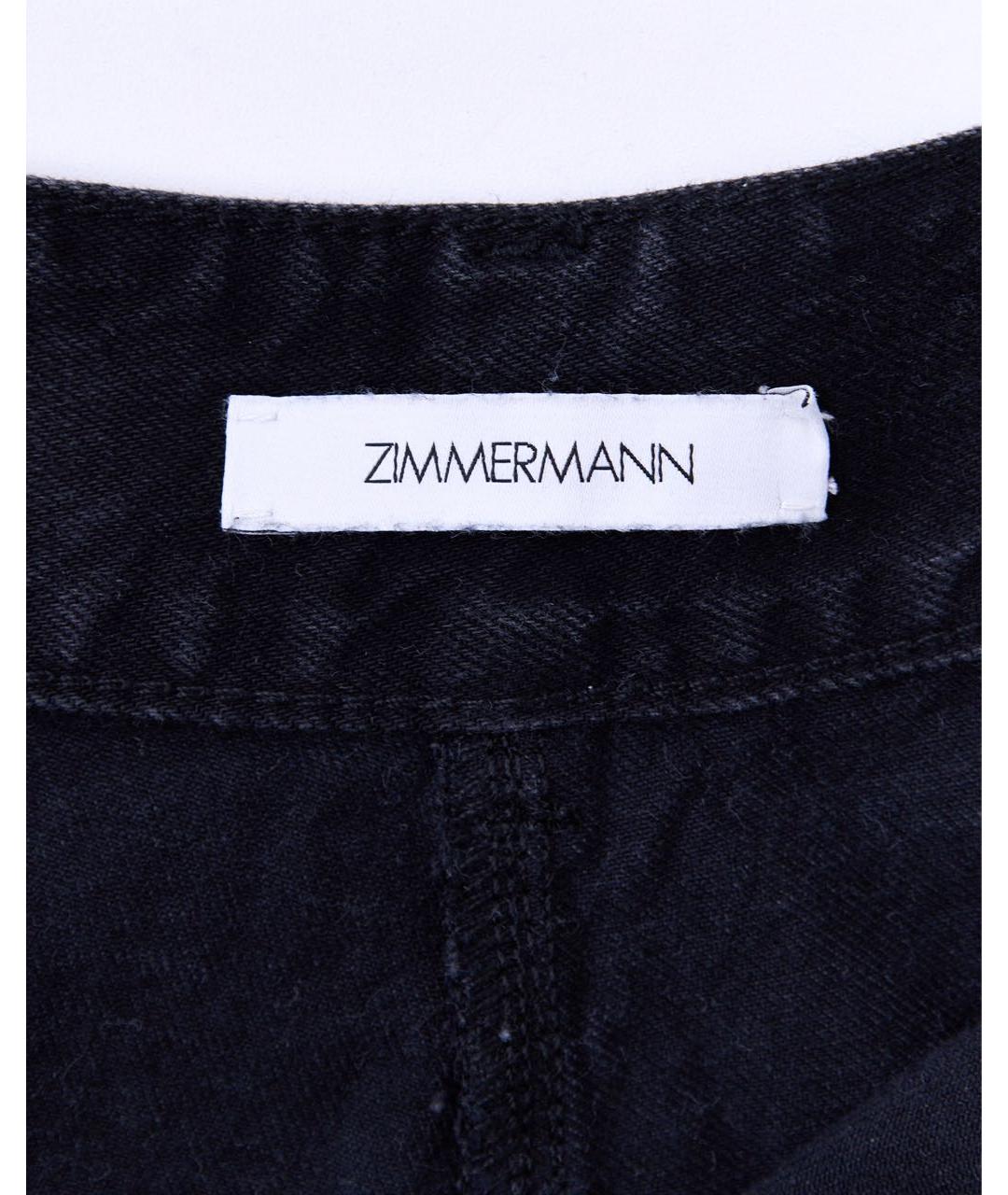ZIMMERMANN Черные хлопковые шорты, фото 3