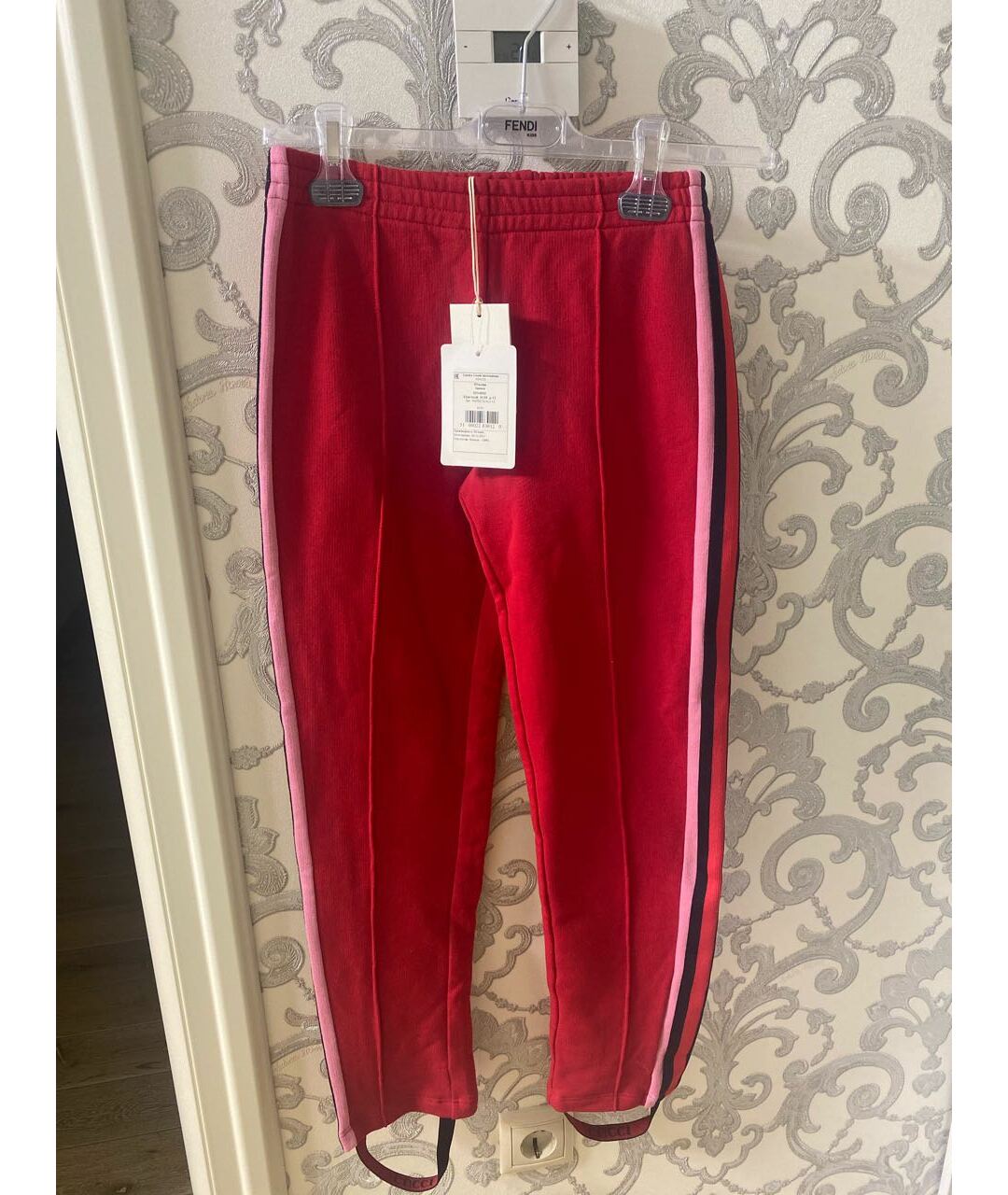 GUCCI Красные хлопковые брюки и шорты, фото 4