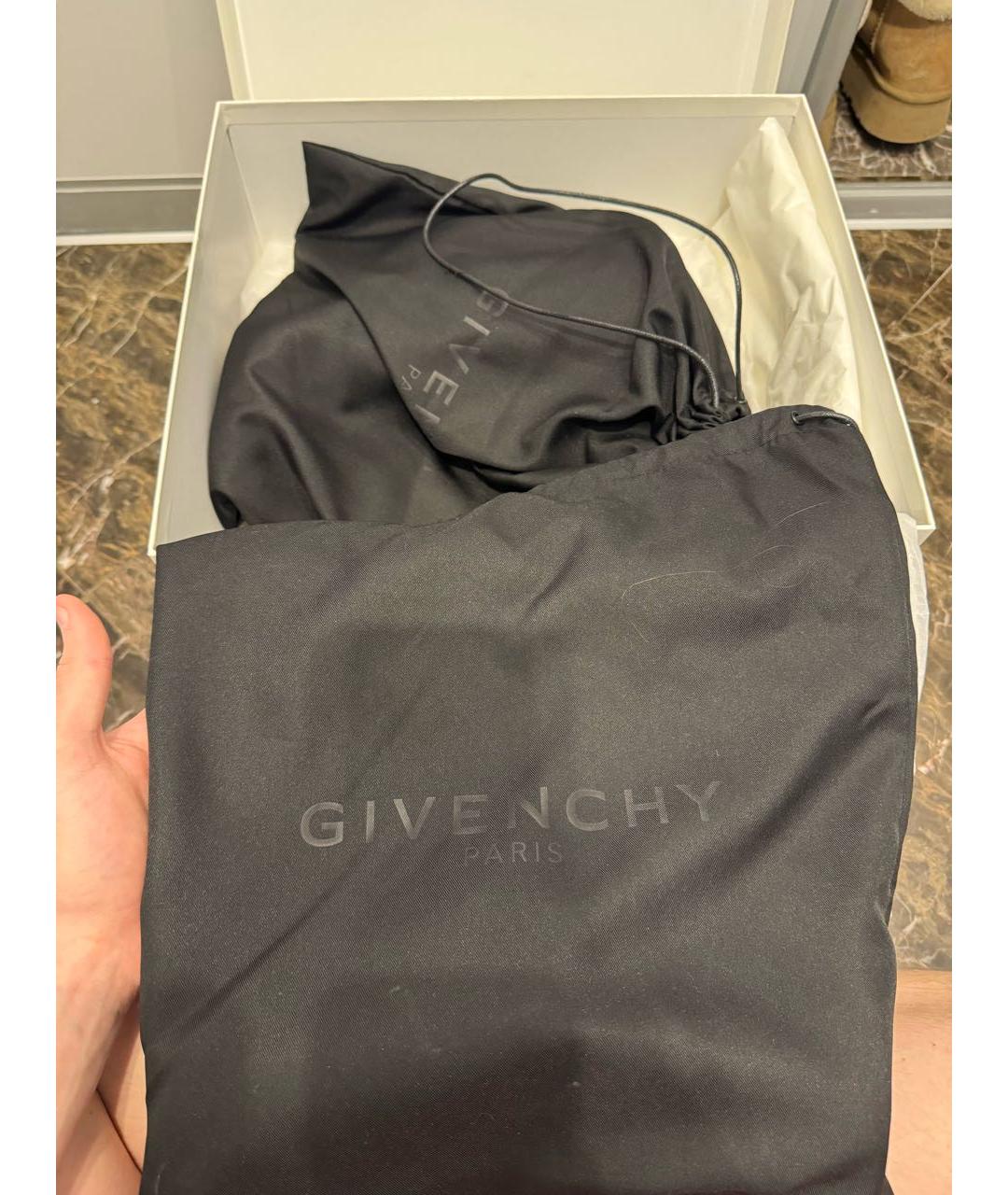 GIVENCHY Черные кожаные полусапоги, фото 8