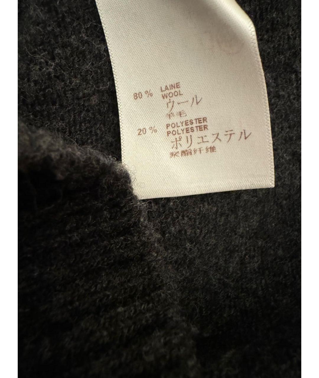 LOUIS VUITTON PRE-OWNED Антрацитовый шерстяной джемпер / свитер, фото 5
