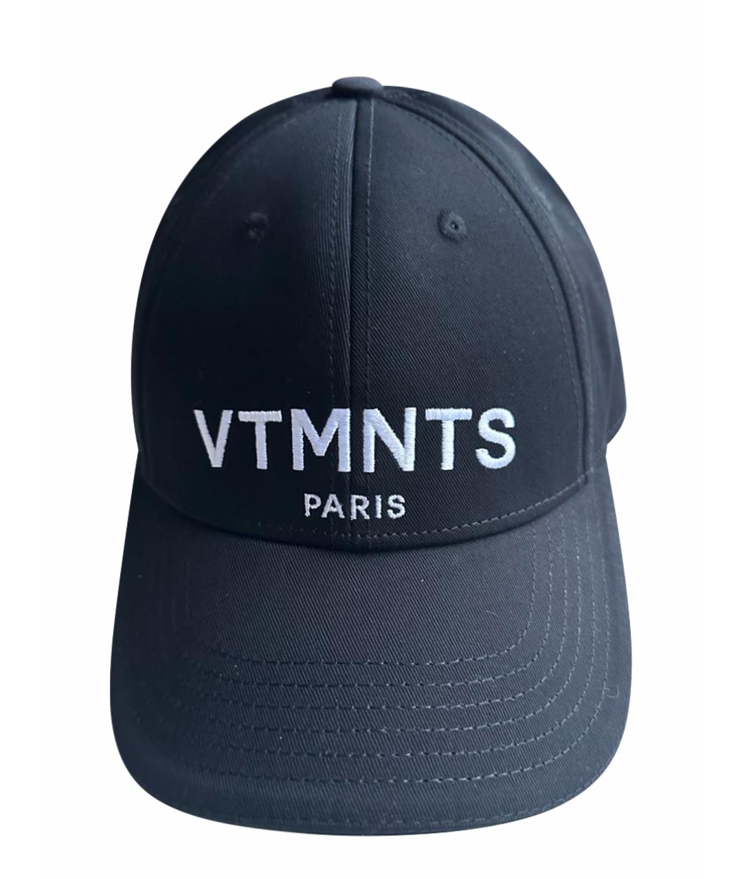 VTMNTS Черная хлопковая кепка, фото 1