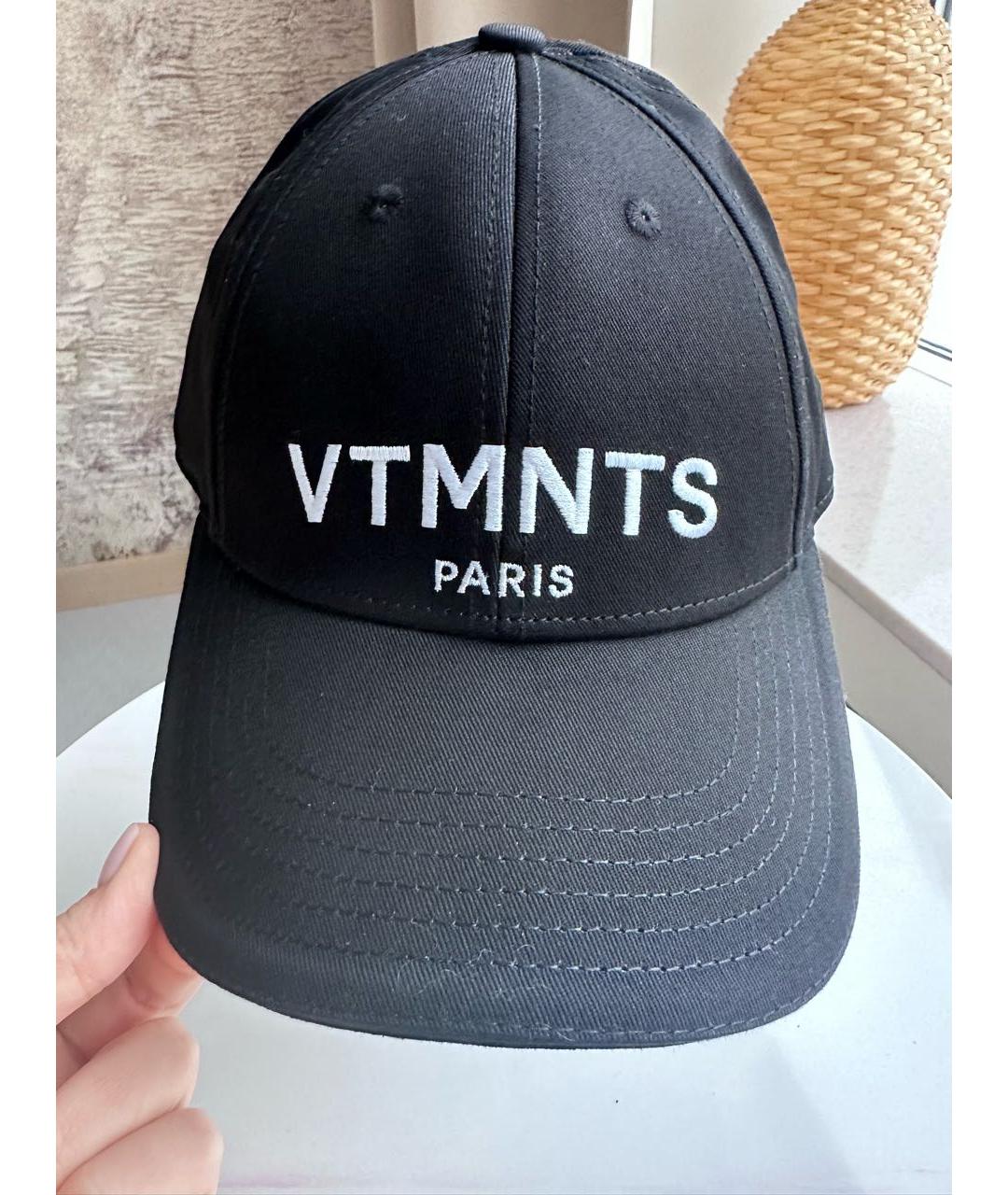 VTMNTS Черная хлопковая кепка, фото 4