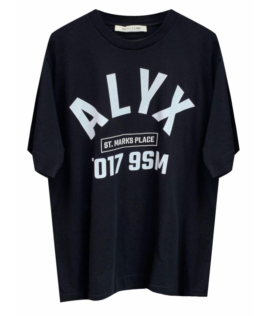 1017 ALYX 9SM Черная хлопковая футболка, фото 1