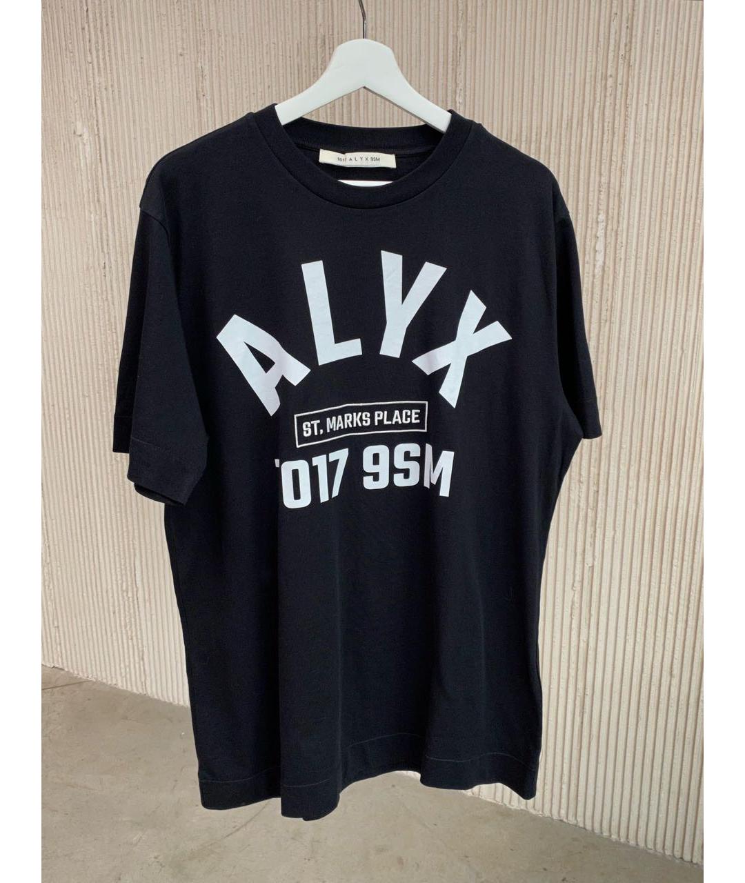 1017 ALYX 9SM Черная хлопковая футболка, фото 8