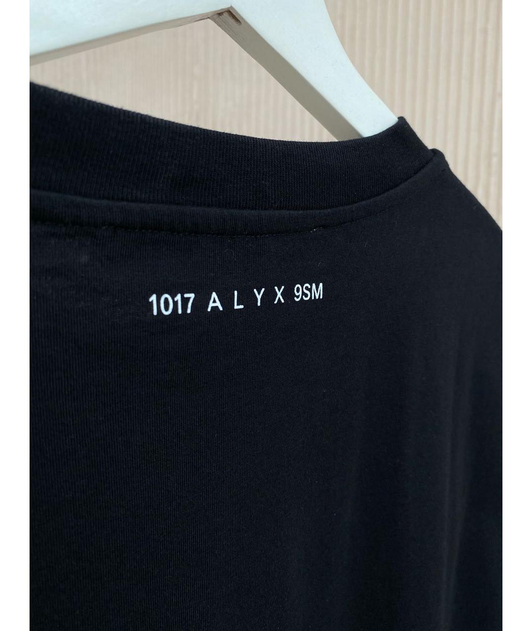 1017 ALYX 9SM Черная хлопковая футболка, фото 3
