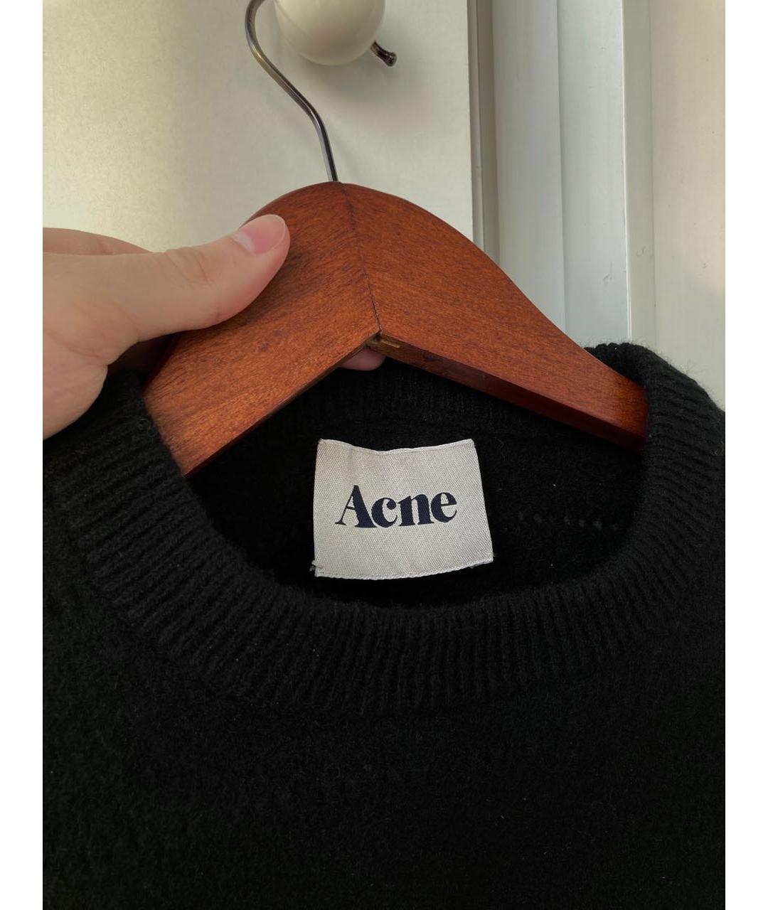 ACNE STUDIOS Черный шерстяной джемпер / свитер, фото 2