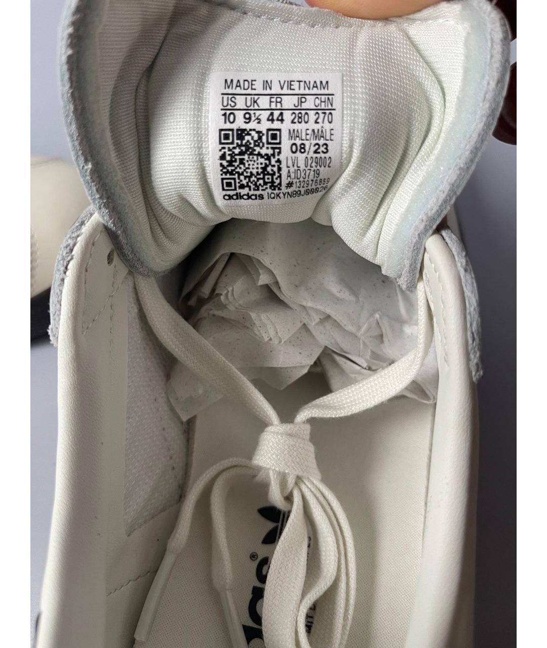 ADIDAS Белые кожаные низкие кроссовки / кеды, фото 9