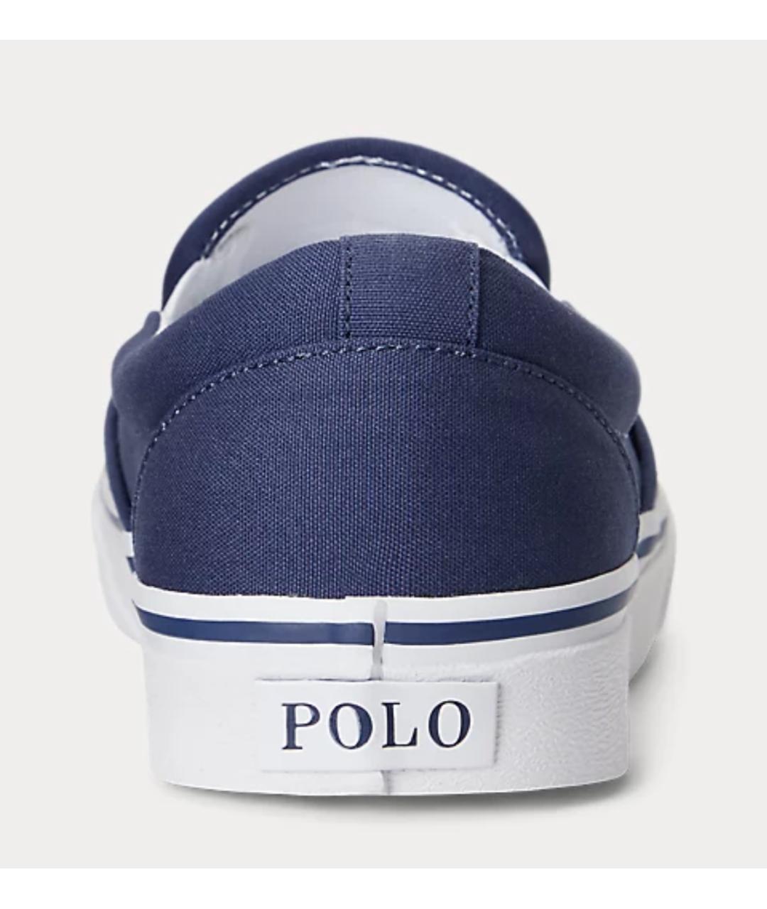 POLO RALPH LAUREN Синие текстильные слипоны, фото 4