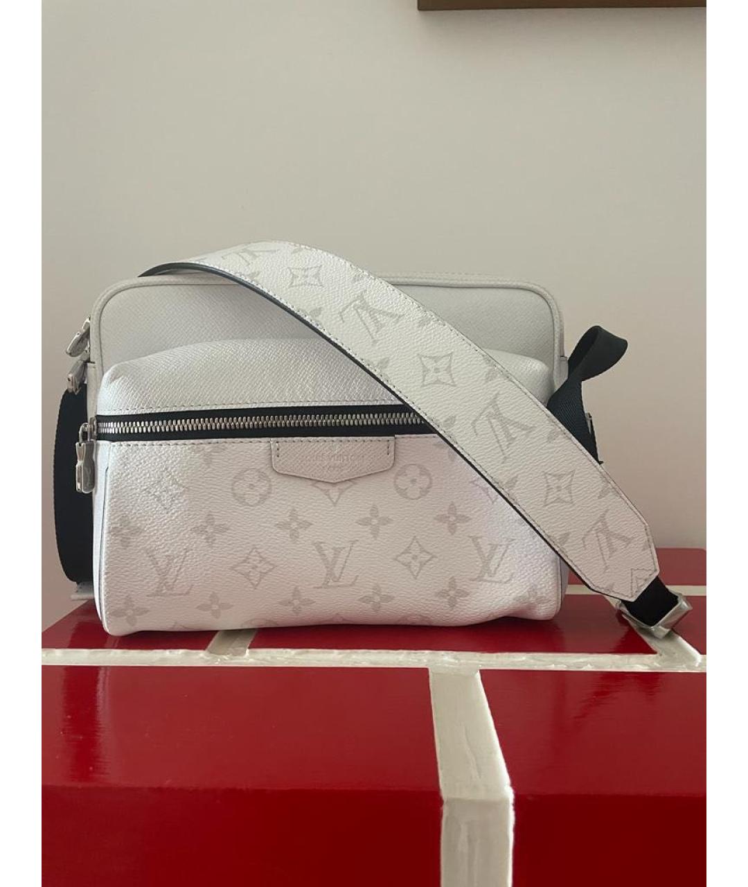 LOUIS VUITTON PRE-OWNED Белая кожаная сумка на плечо, фото 2