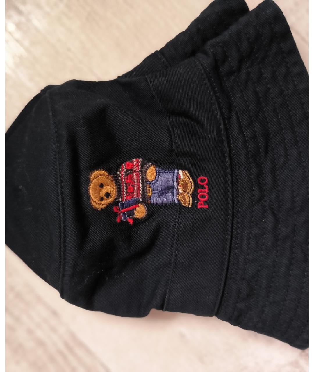 POLO RALPH LAUREN Черная хлопковая шляпа, фото 4