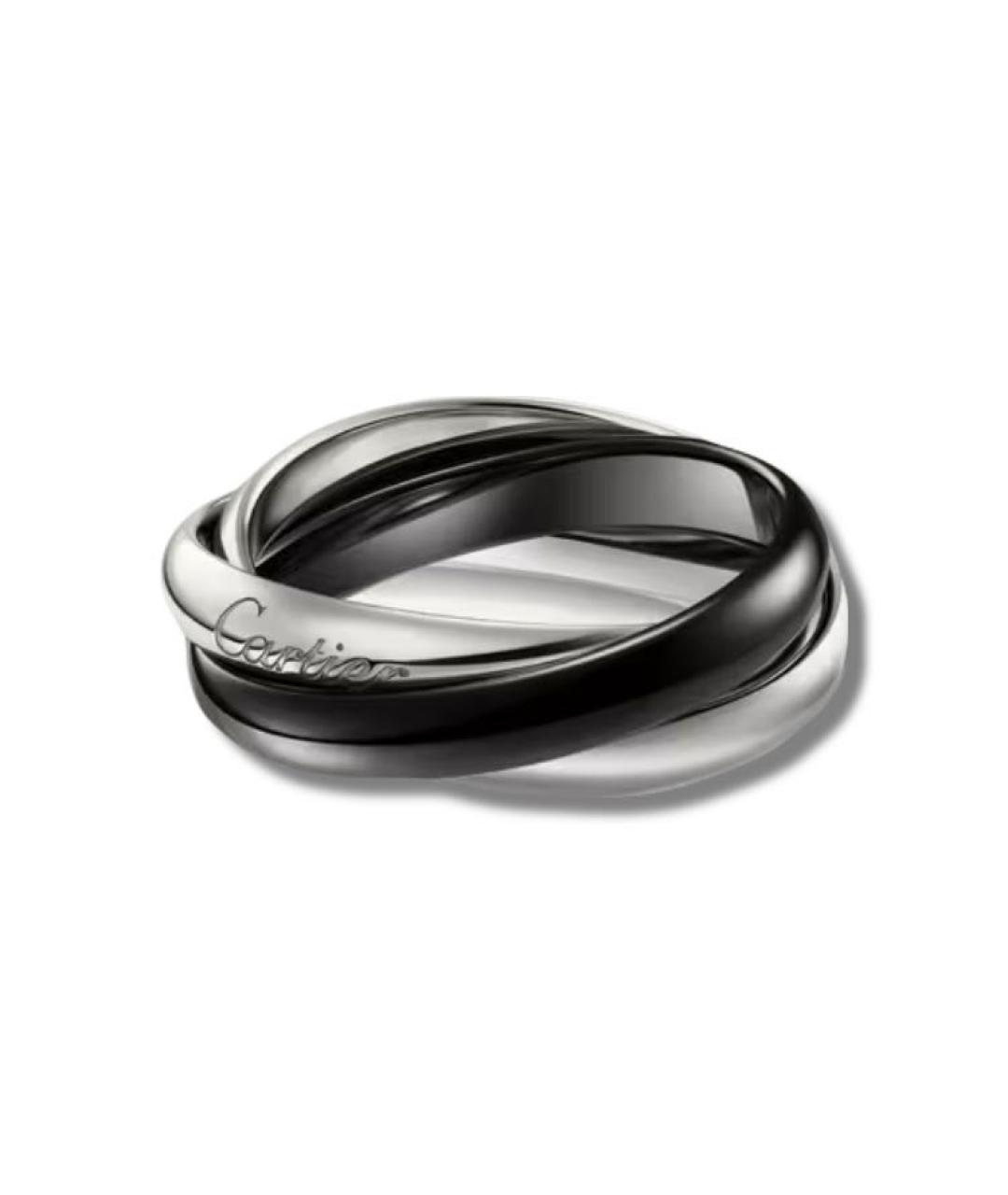 CARTIER Черное кольцо из белого золота, фото 1