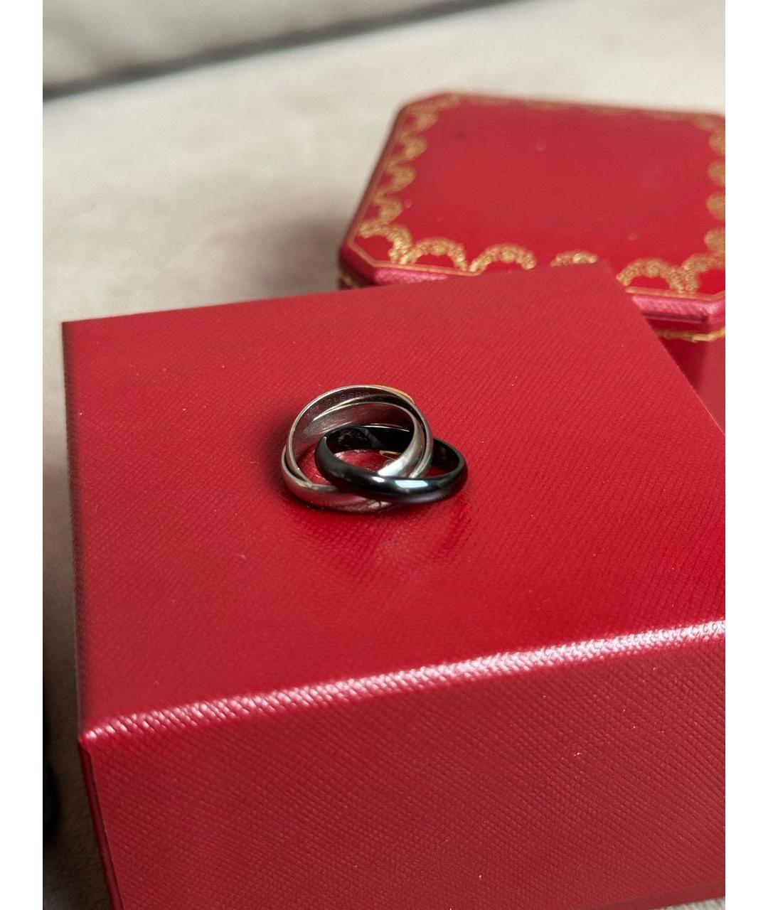 CARTIER Черное кольцо из белого золота, фото 7