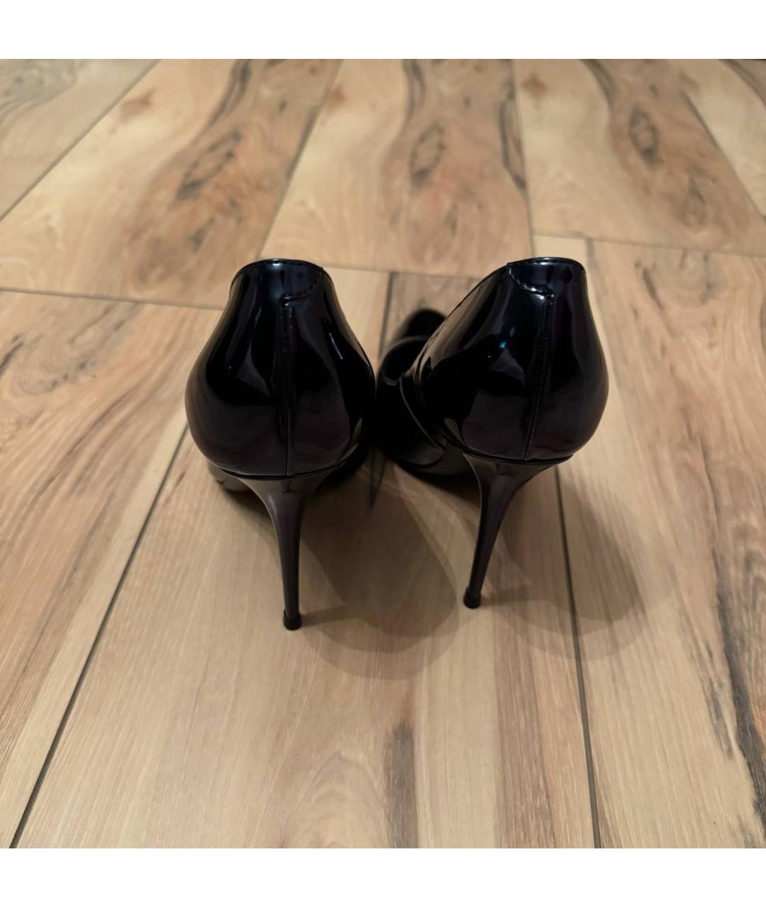 GIUSEPPE ZANOTTI DESIGN Черные туфли из лакированной кожи, фото 4