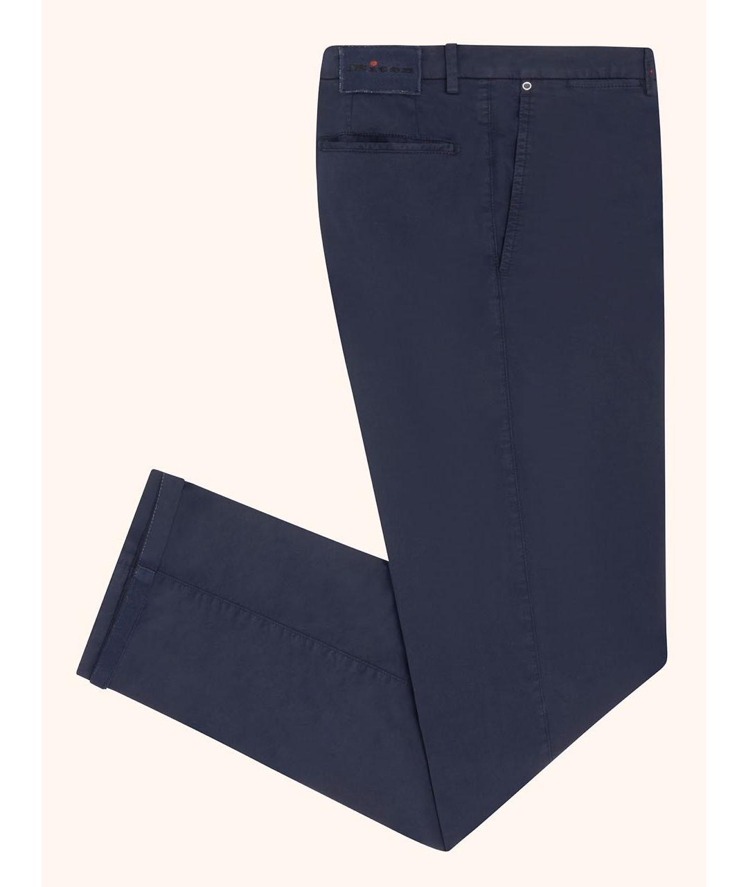 KITON Темно-синие хлопковые повседневные брюки, фото 5