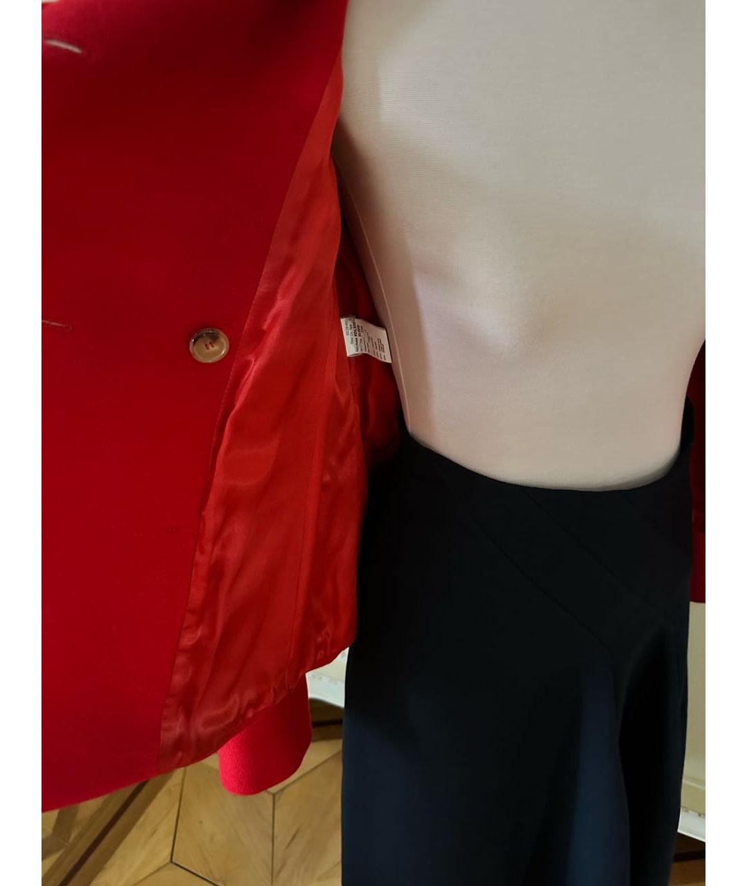 MICHAEL KORS Красное шерстяное пальто, фото 7