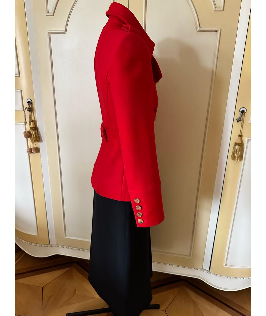 MICHAEL KORS Красное шерстяное пальто, фото 5