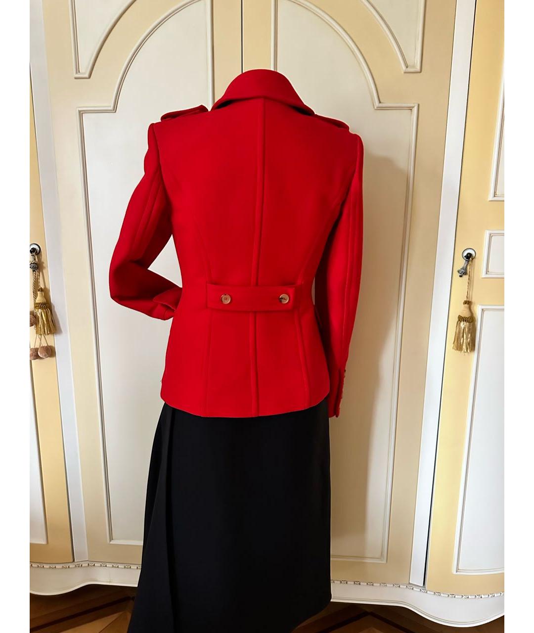 MICHAEL KORS Красное шерстяное пальто, фото 3