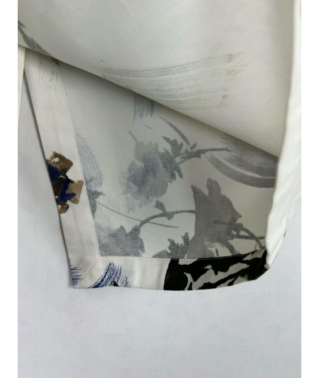 LIVIANA CONTI Белая хлопко-эластановая юбка мини, фото 5