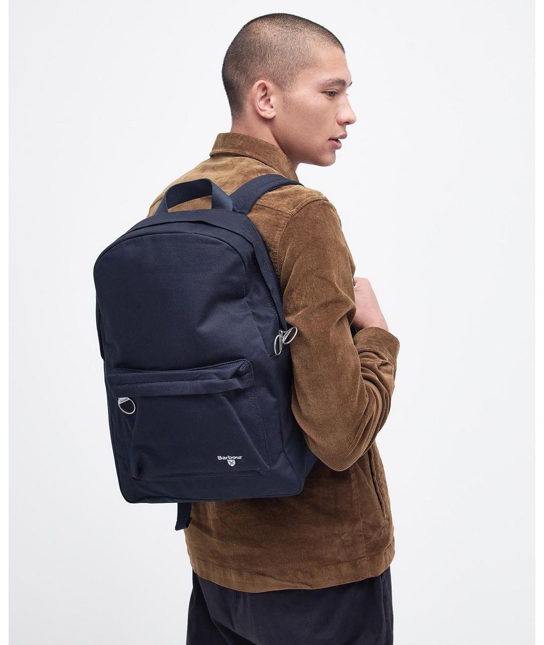 BARBOUR Темно-синий хлопковый рюкзак, фото 3