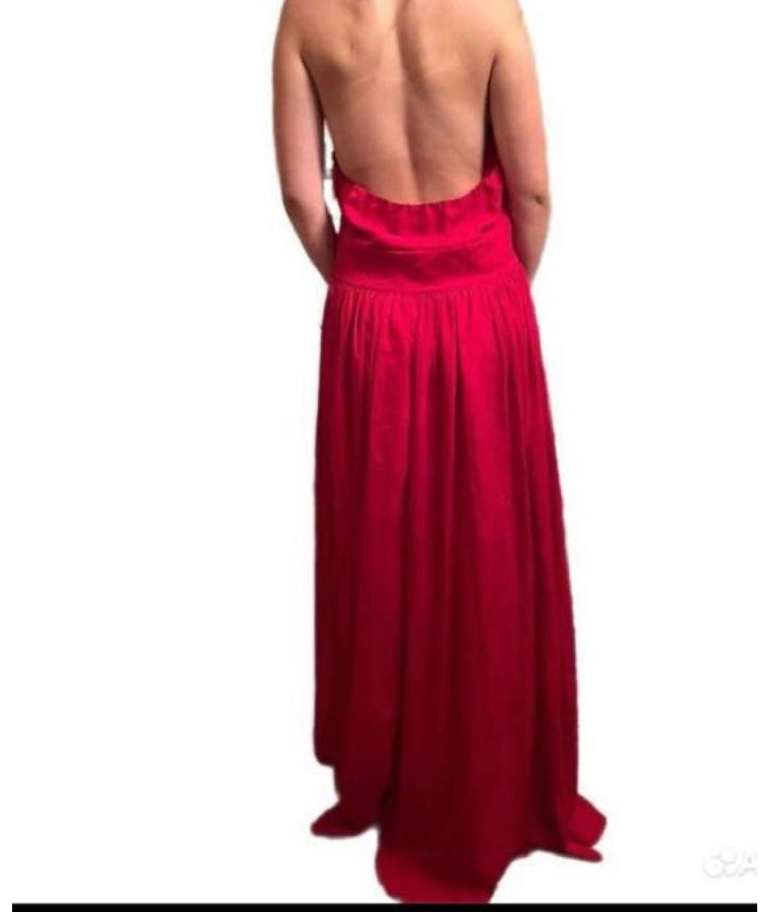 TWIN-SET Красное полиэстеровое вечернее платье, фото 2