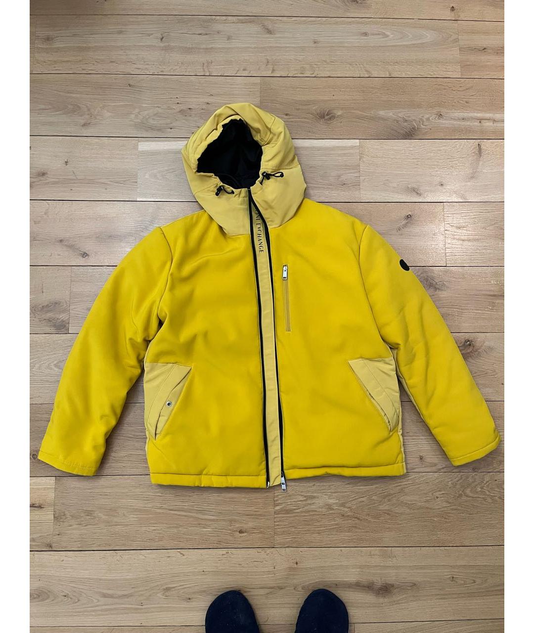 ARMANI EXCHANGE Желтая синтетическая куртка, фото 5