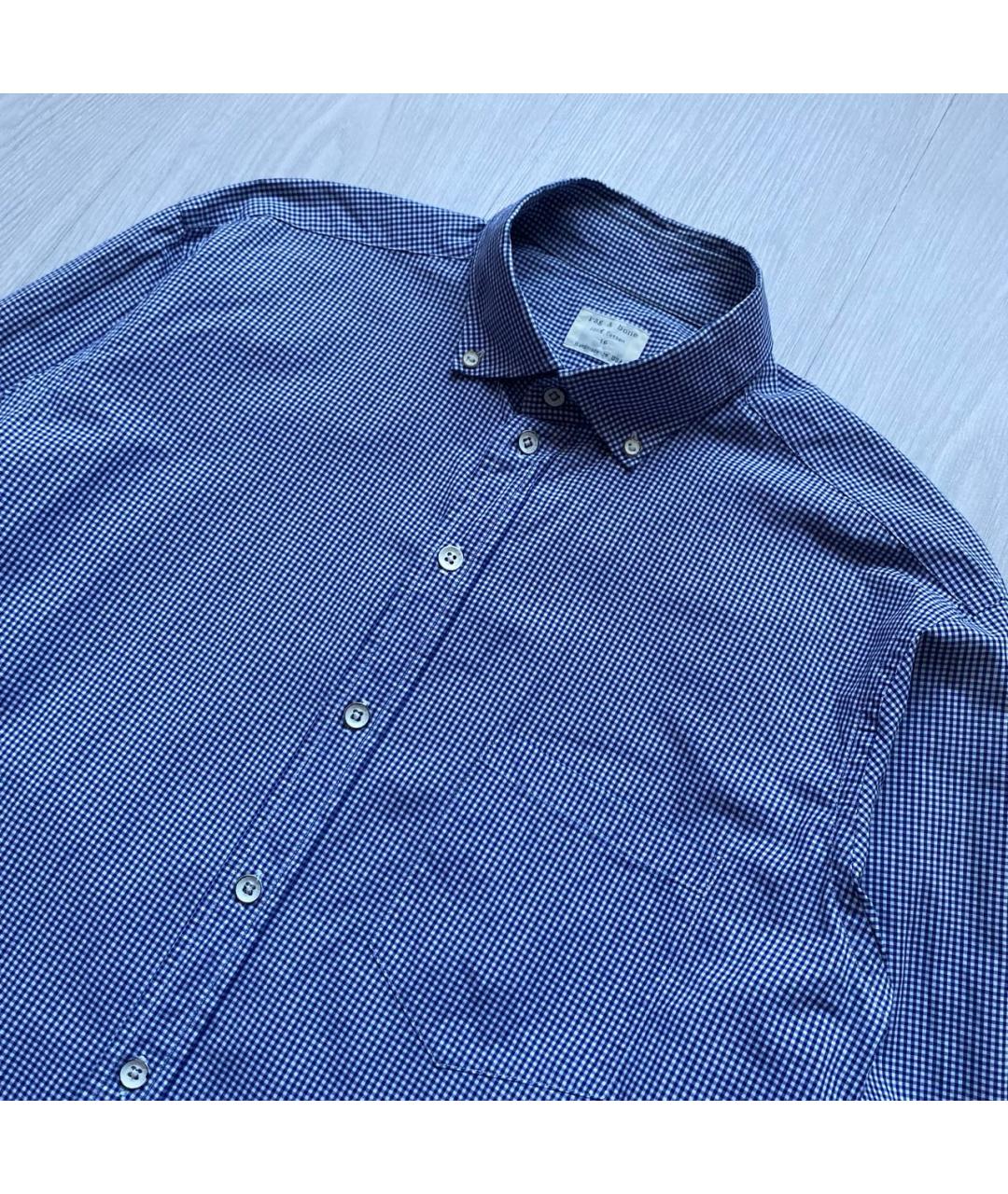 RAG&BONE Голубая хлопковая кэжуал рубашка, фото 2