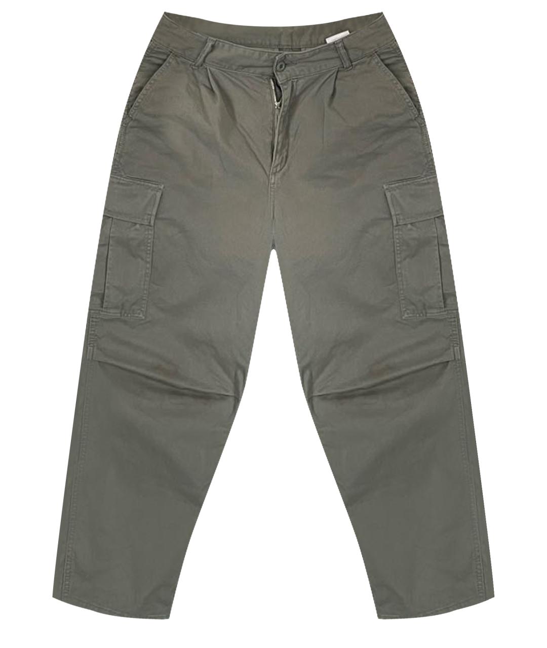 CARHARTT WIP Серые хлопковые брюки широкие, фото 1