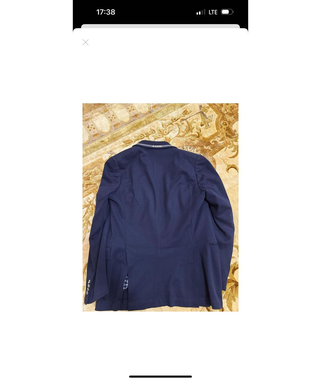 ZILLI Темно-синий пиджак, фото 2