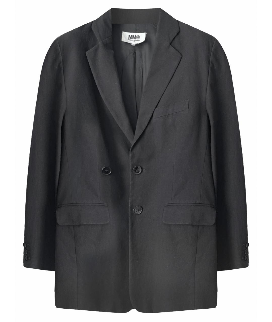 MAISON MARGIELA Черный льняной жакет/пиджак, фото 1