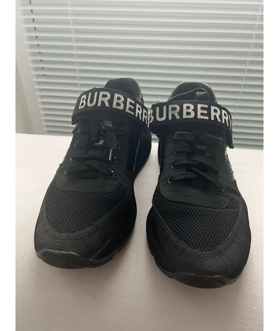 BURBERRY Черные кроссовки, фото 2