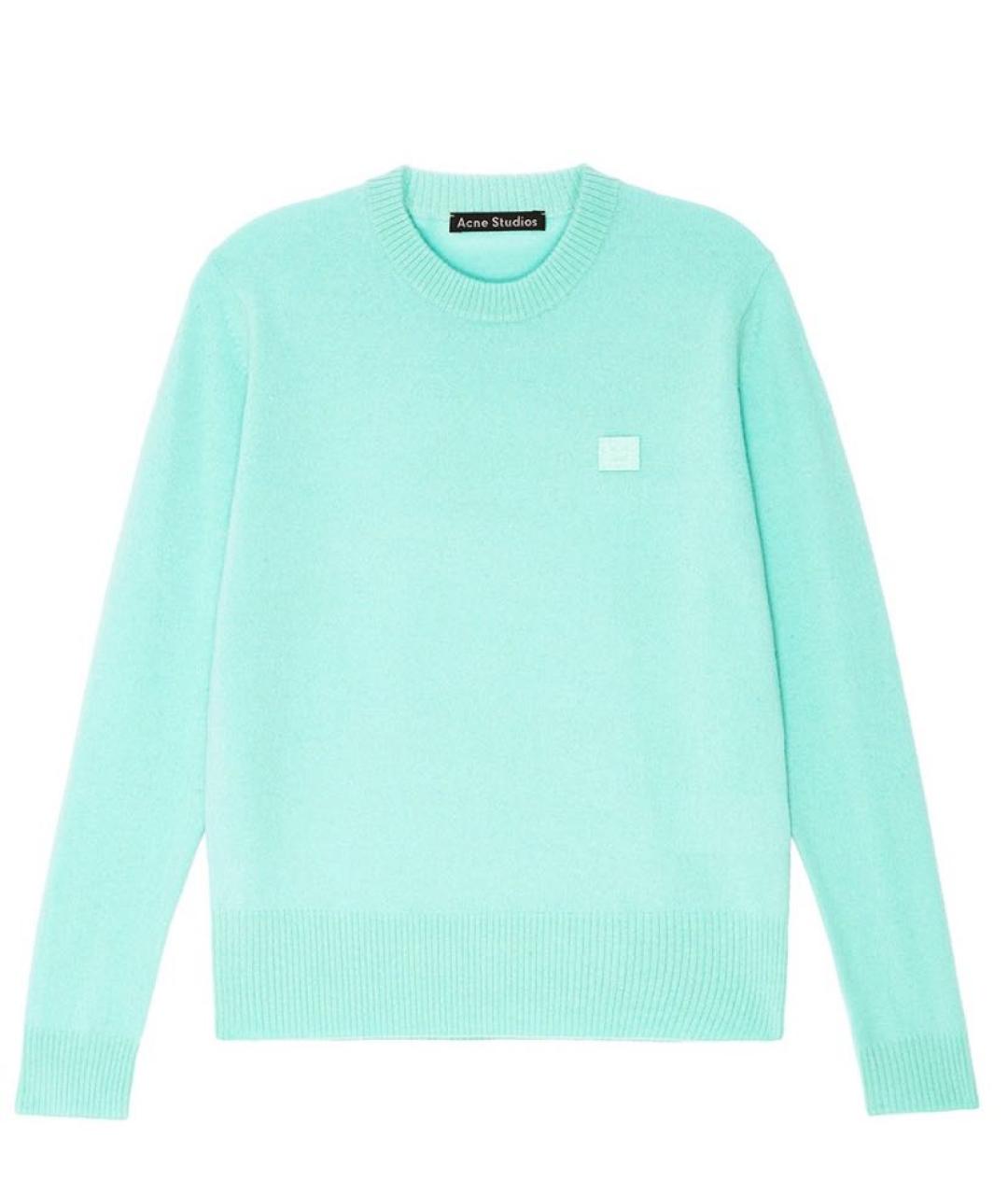 ACNE STUDIOS Бирюзовый шерстяной джемпер / свитер, фото 1